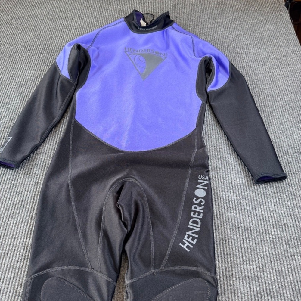 Henderson USA Full Body Scuba Diving Suit Wetsuit Mens L Purple Black USA Made